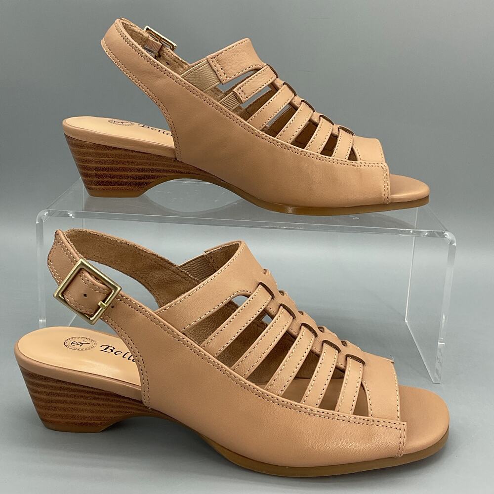 NEW Bella Vita Women’s Yakima Wedge Sandals Natural Size 6N